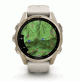 fēnix 8 – 43 mm, AMOLED - Sapphire, Soft Gold with Fog Gray/Dark Sandstone Silicone Band - 010-02903-11 - Garmin